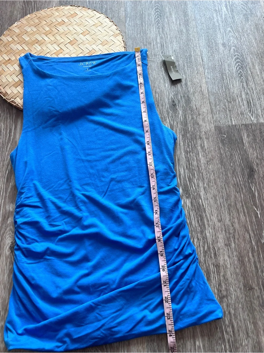 J. Crew form‎ knit tank in blue NWT